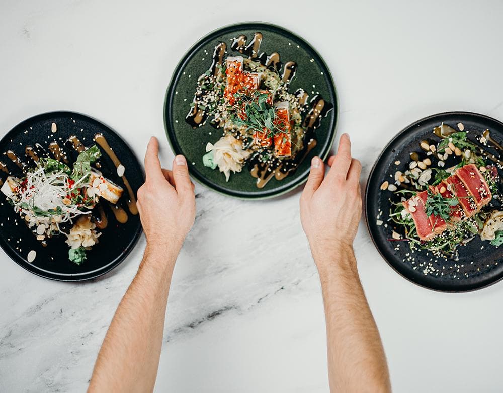 Digital marketing for Restaurants header- person choosing a dish